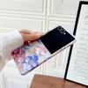 3D Colorful Embossed Effect Watercolor Flower Phone Case for Samsung Z Flip 7 FE 6 Shockproof Slim Camera Protection Back Cover