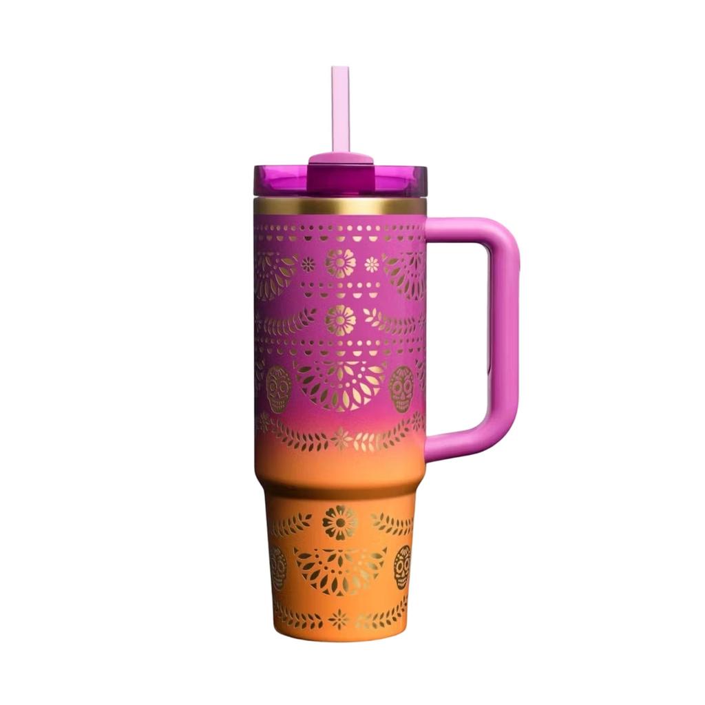 40oz Standard Packaging Portable 304 Stainless Steel Large Capacity Mug High-value Car Mug