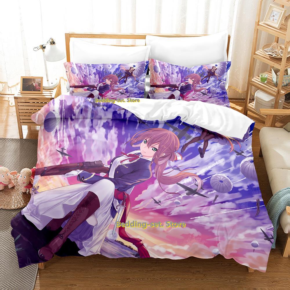 Girls Frontline Bedding Set Single Twin Full Queen King Size Bed Set Adult Kid Bedroom Duvetcover Sets Anime Parure De Lit Bed