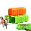 Pet Hair Remover Brush for Dogs Cats – Silicone Grooming Deshedding Tool for Fur Removal