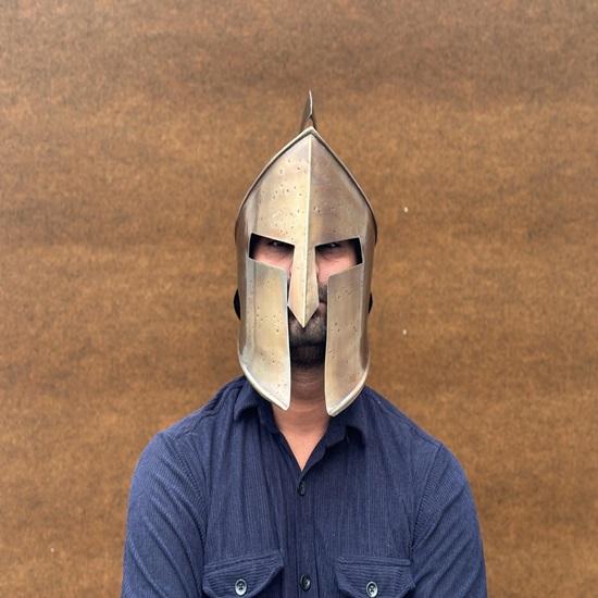 Medieval Spartan Greek Helmet Wearable Knight 300 Spartan Costume Helmet, Perfect Halloween Gift for Him