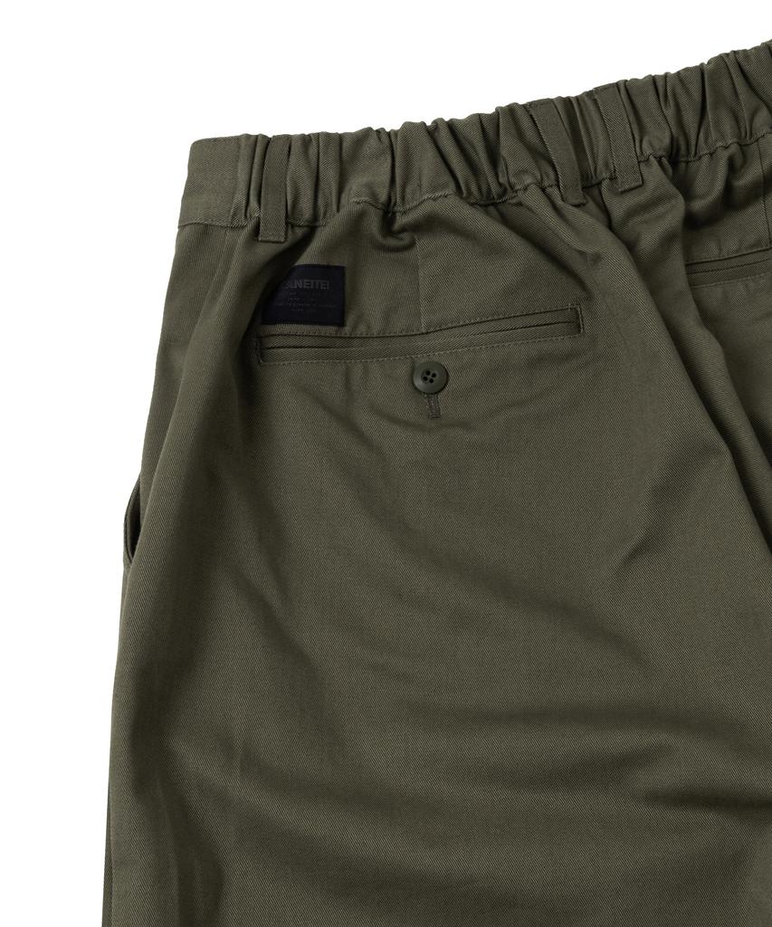 Kaneitei Wide Chino Trousers (Olive Drab)