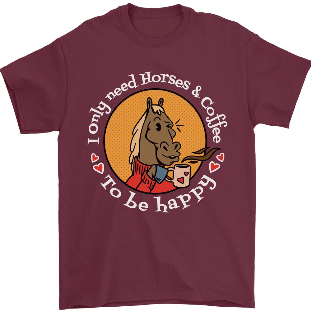 

Футболка унисекс Rider I Need Only Horses and Coffee S