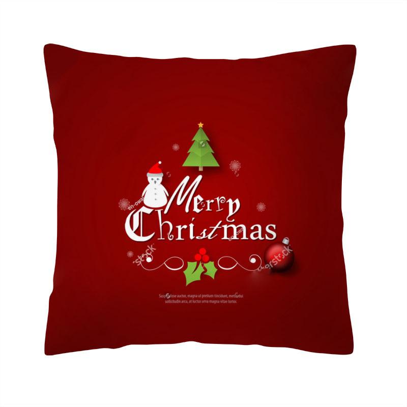 

Креативная трансграничная рождественская красная мультяшная подушка, диванная подушка, домашняя подушка 40x40cm