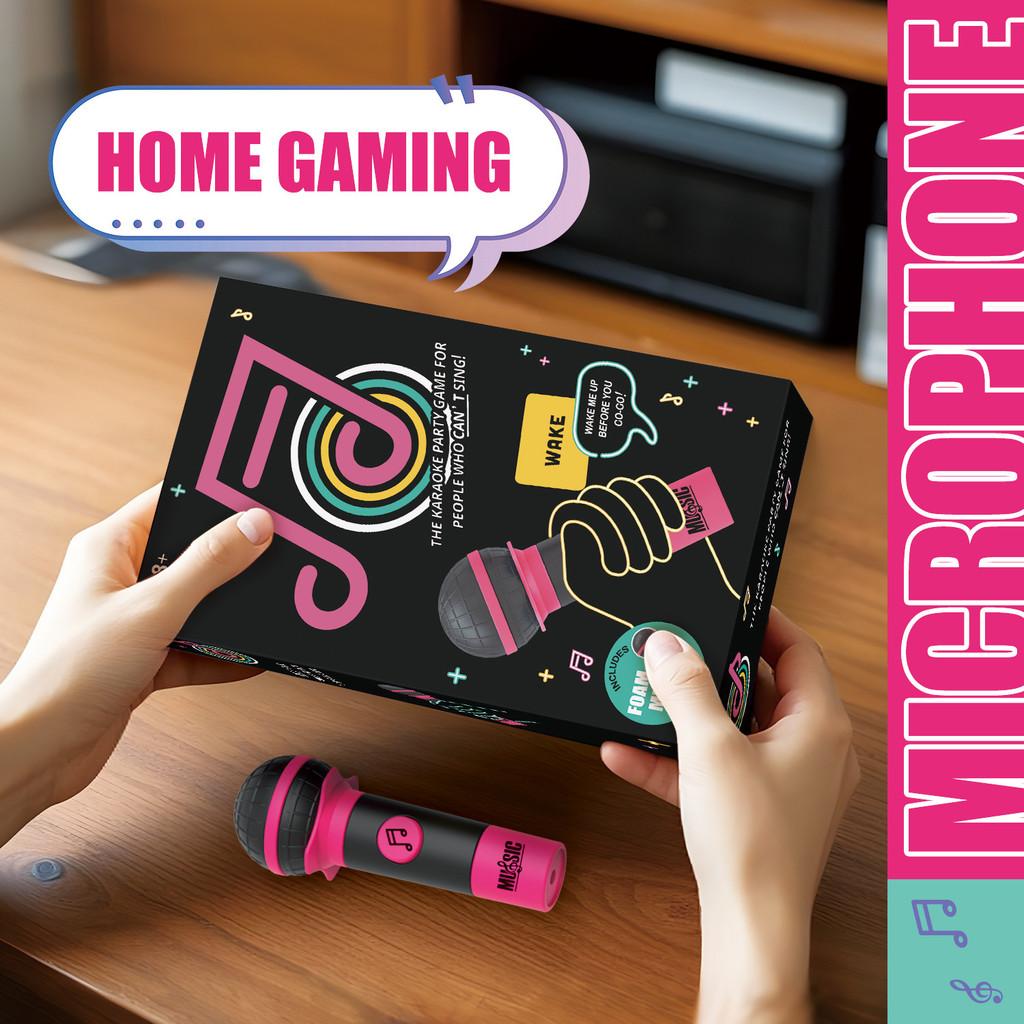 Karaoke Singing Microphone Game Answer Cards Family Interactive Game Tabletop