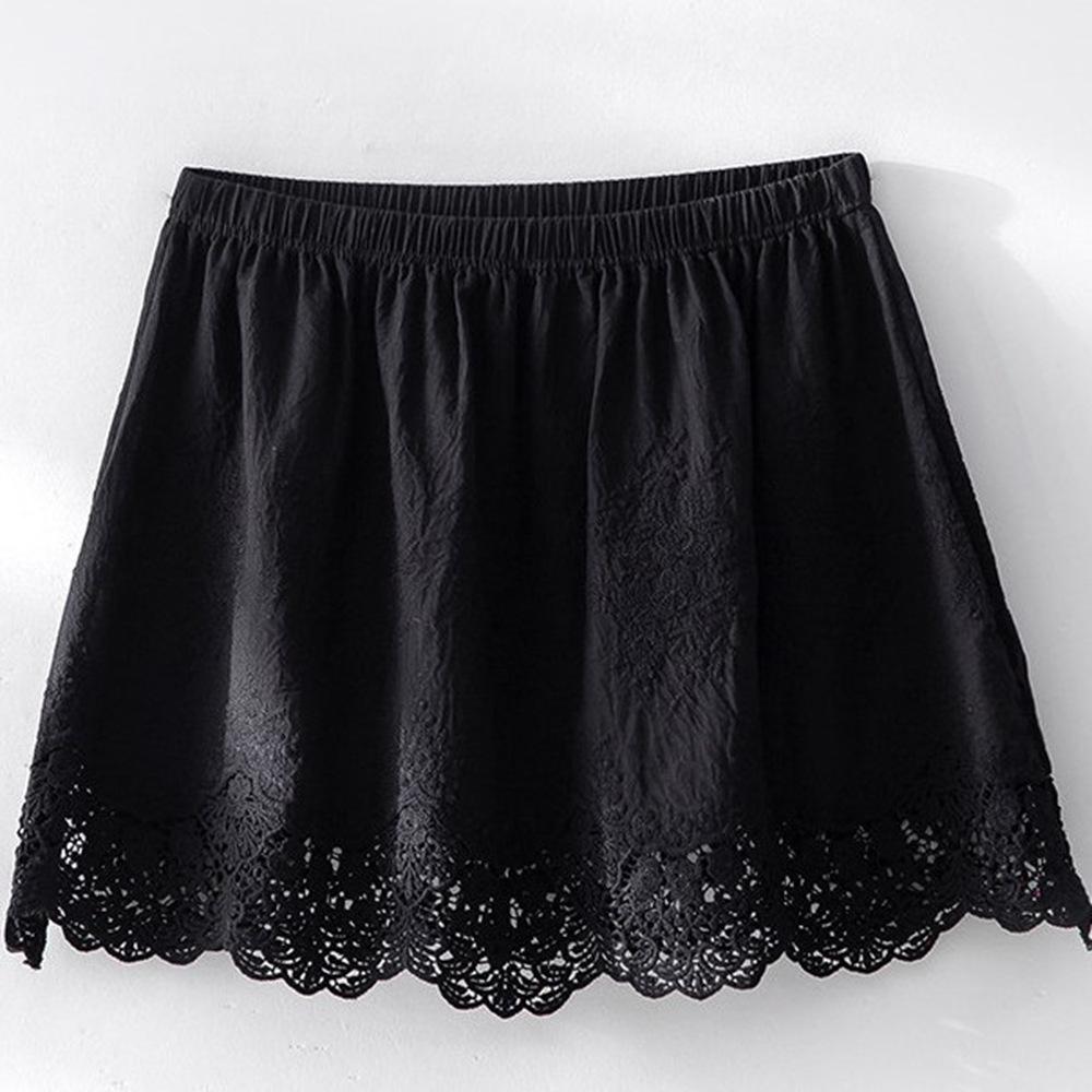 Autumn/Winter 2025 Shark Pants: Pure Cotton Lace Butt & Hip Cover Half Skirt Layer