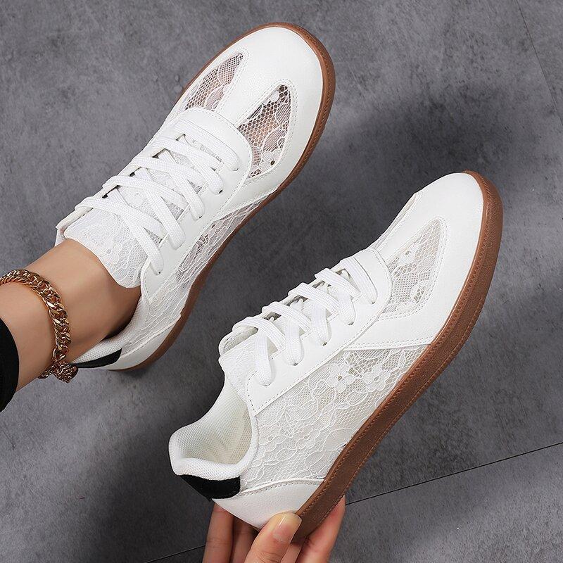 

2025 лето новые немецкие тренировочные туфли на плоской подошве мужские туфли ретро модные туфли Baita повседневные кеды женские на шнурках 43 бежевый