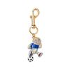 European DIY Fashion Keychain & Brooch: 18K Copper-Plated Pendant Accessories for Bags