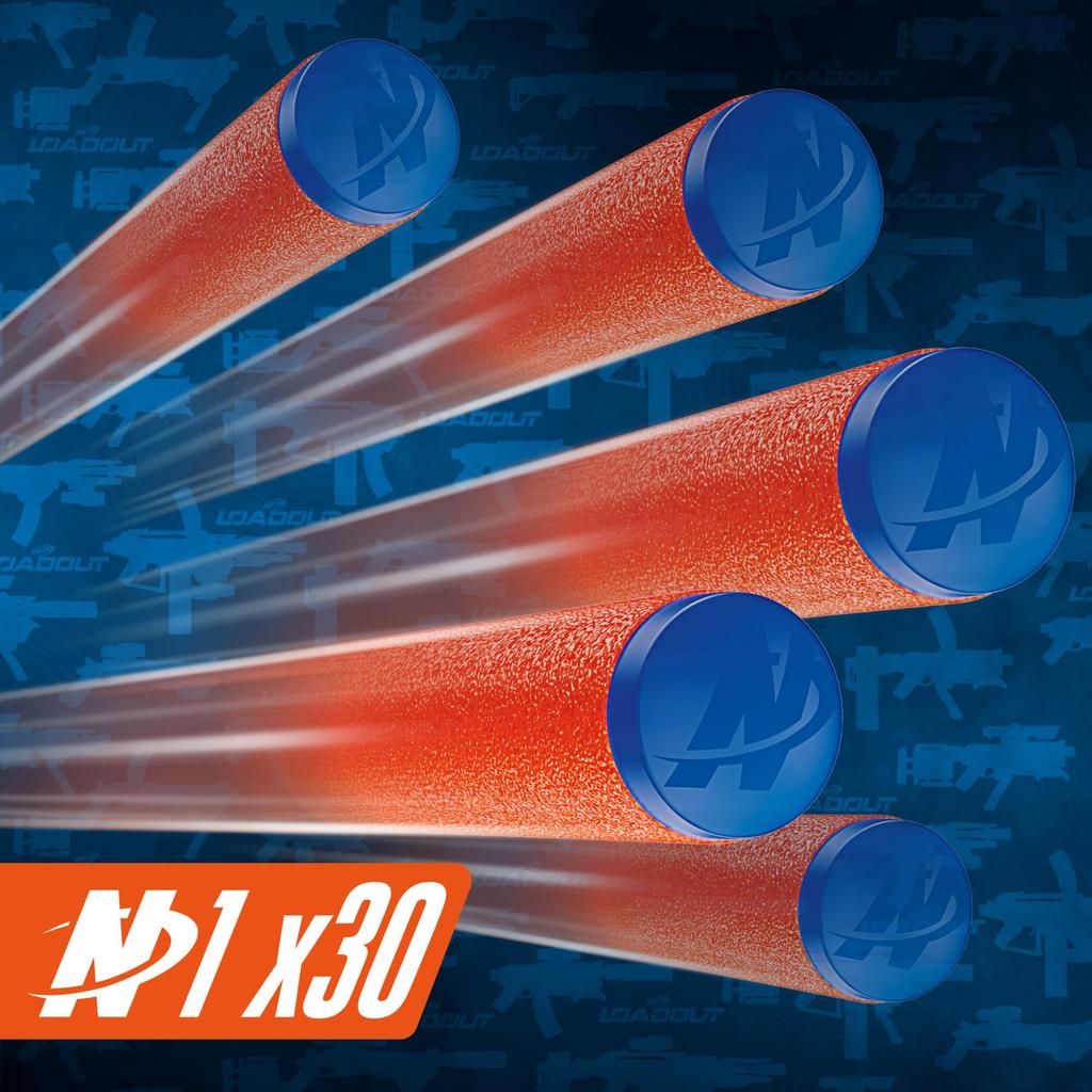 Hasbro Nerf Loadout Frostfusion Blaster with 4 Interchangeable Attachments and 30 N1 Darts, Kids' Toy & Gift, Ages 8+, G3157, Authentic