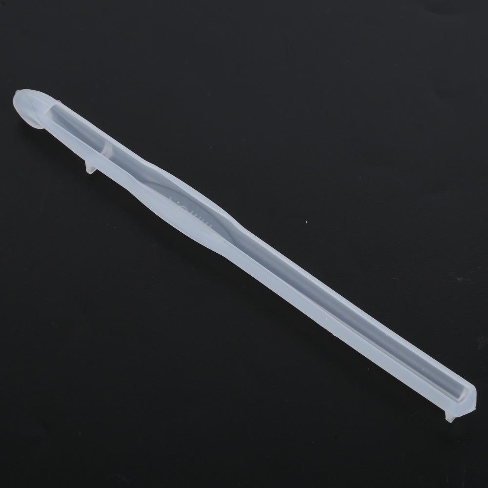 20pcs Silicone Silicone Craft Moulds White Resin Silicone Mold Crochet Hooks Mould Yarn Crafts