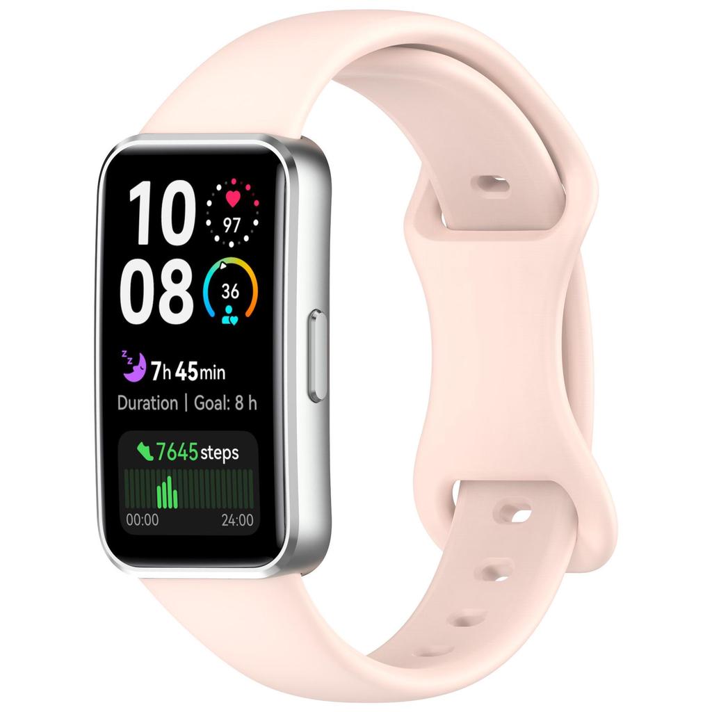 Huawei Band 10/98 Butterfly Buckle Silicone Watch Band - Smart Bracelet Wristband