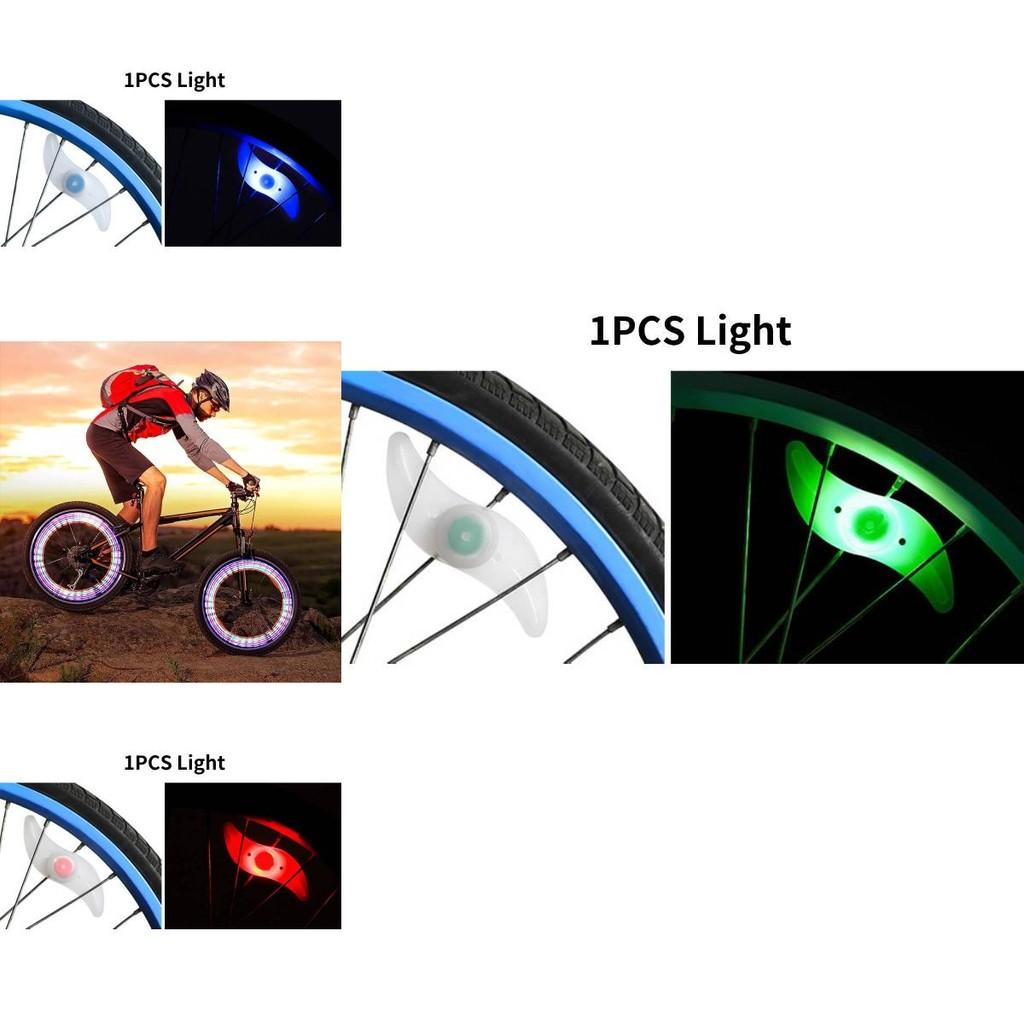 Colorful Bicycle Spoke Lights For Mountain Bikes With Vibrant Silicone Design For Safety