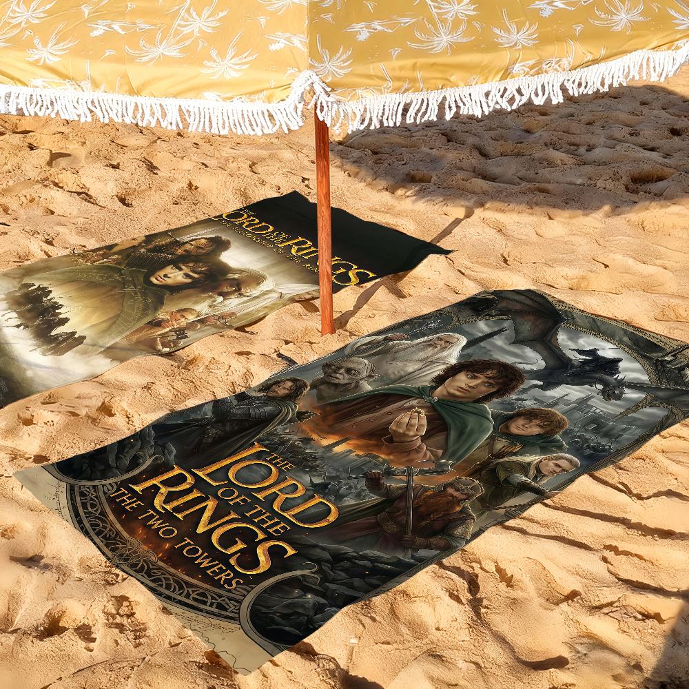 Movie The L-Lord of the R-Rings Towel Drying Bath Towel Applicable To Light Swimming Camping Yoga Beach Out