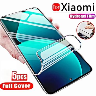 5 יחידות סרט הידרוג'ל עבור Xiaomi Redmi Note 12 11 10 9 8 Pro Plus 5G 11S 10S 9S 8T 7 מגן מסך עבור Redmi 10 10C 9 9A 9T 9C