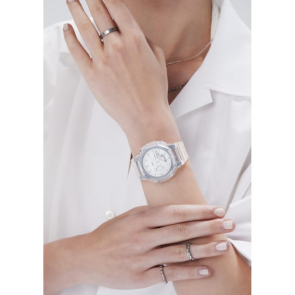 [Casio] Watch G-Shock Mid-size Model GMA-S2100SK-7AJF Women's Clear