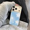 Blaue Sternmuster Handyhülle geeignet für iPhone 17 16 15 14 13 12 11 Pro/Max/Plus sturzsicher und stoßfest Rückseite