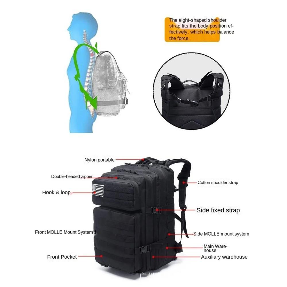 Waterproof Hiking Backpack Outdoor Rucksacks Tactical Bags Backpacks for Men