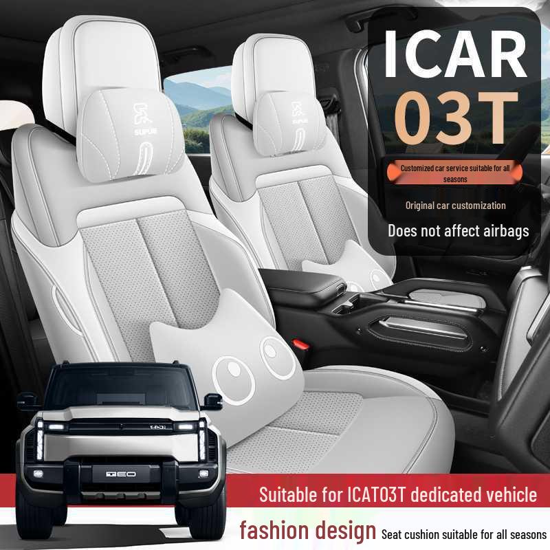All-Season Fully Enclosed Car Seat Cover for Chery iCar 03T