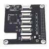 PCIe To 4 Ch PCIe FFC Adapter Board Fit for RasPi 5 PCIe Gen2  Pansion Module with 4 FFC Connectors Supports Multiple PCIe HAT  Ing