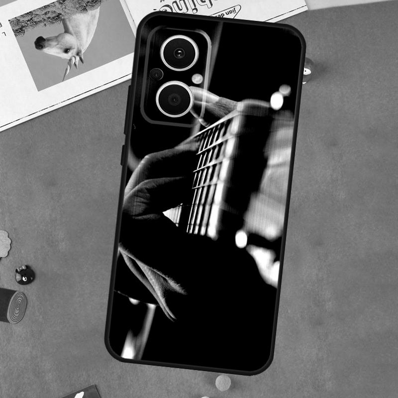 Vintage Music Guitars For OPPO Reno 13F 11F 12F 14F 10 11 12 13 14 Pro 8T 7 8 Lite OPPO Find X9 X8 X6 X5 Pro Case