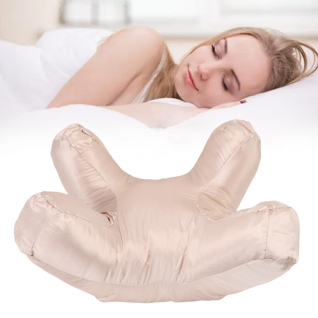 Comfortable Face Pillow Lightweight Soft Supportive Face Down Pillow for Back Side Stomach Sleeping Cotton
