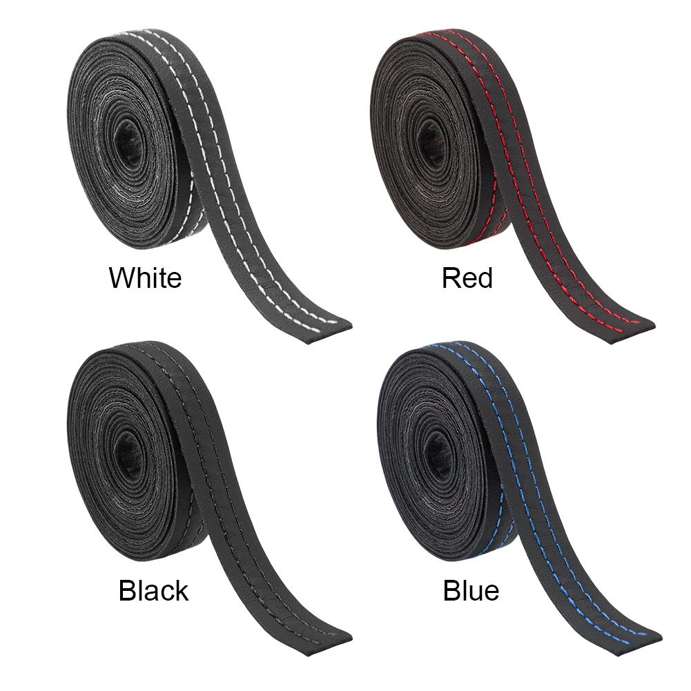 2M Car Mouldings Trim PU Leather DIY Braid Decorative Line Strip Dashboard PU Leather Decoration Line Car Interior Accessories