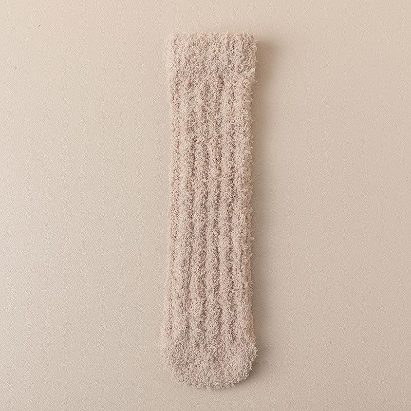 Coral Fleece Thermal Maternity Socks for Women - Winter & Fall Edition Thickened & Fleece-Lined Loose-Fit Floor Socks for Home & Sleep