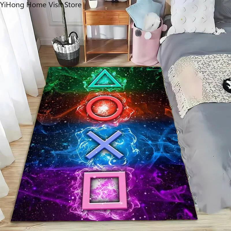 17 Style Game Controller Pattern Carpet for Living Room Decor Bedroom Bedside Leisure Area Floor Anti Slip Mats Welcome Rug Gift