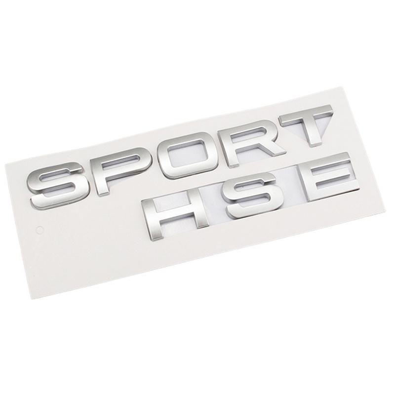 1Pc 3D ABS Logo Sport HSE Emblem Letters Car Trunk Badge For Land Rover Range Rover L320 Discovery Sport HSE Sticker Accessories