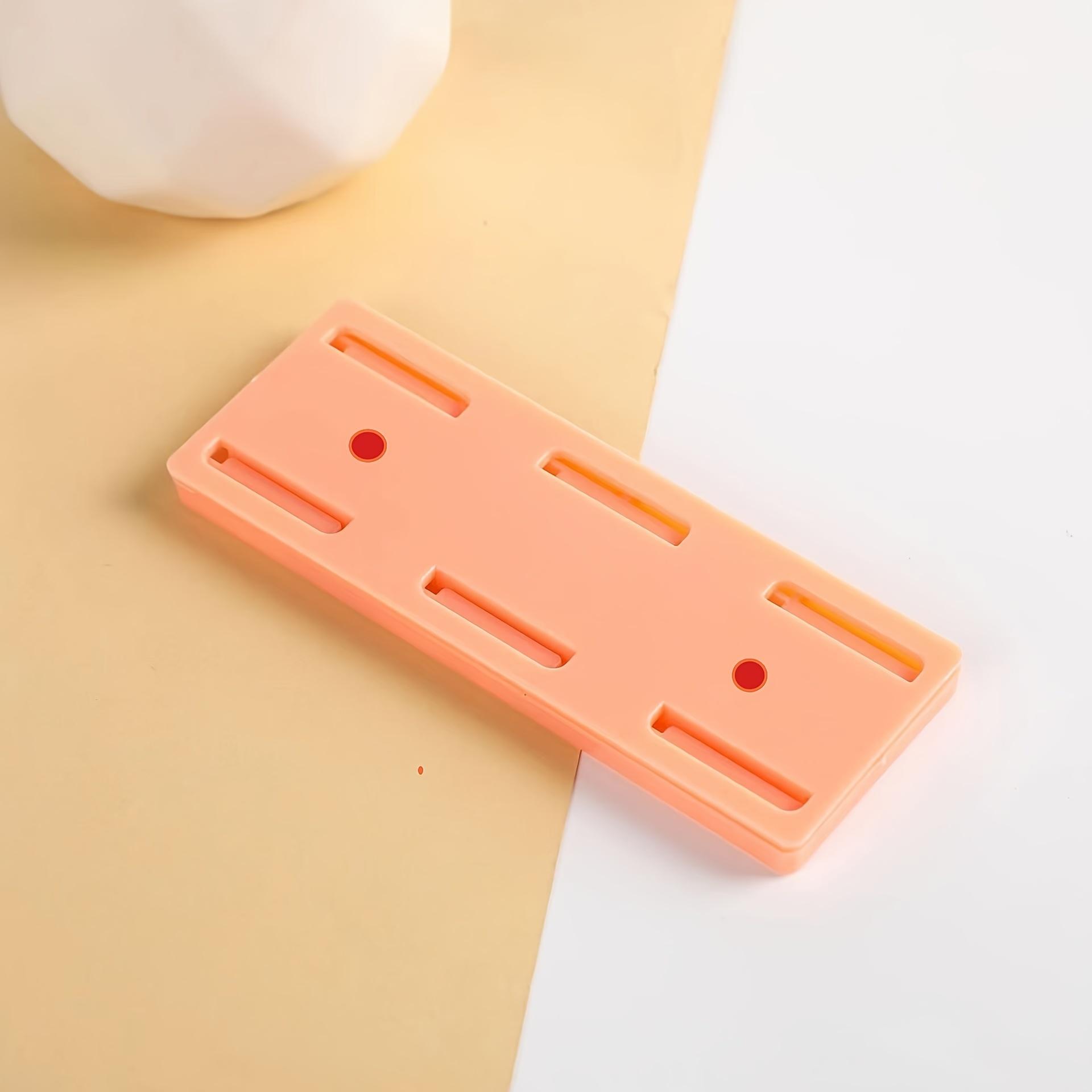 

1pc Ultra-Strong Self-Adhesive Wall Mount Socket Organizer with Cable Management Strip Space-Saving Holder, Traceless Easy Install for Home Office помаранчевий