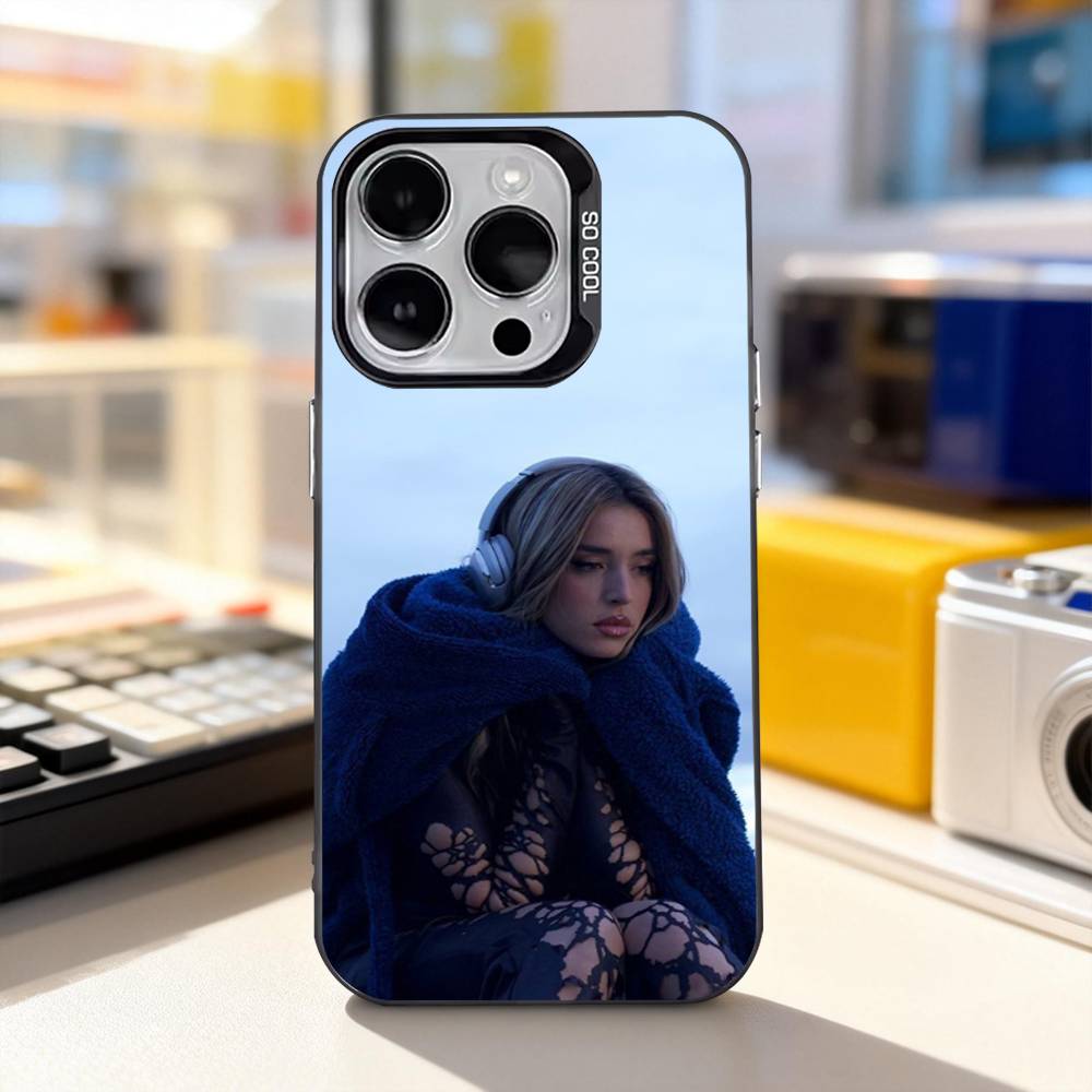 L-Lola Singer Indigo Cool Phone Case For iPhone 17,16,15,14,13,12,11,Pro,XS,Max,Plus,Mini,SE4,E Black Matte Shockproof Cover