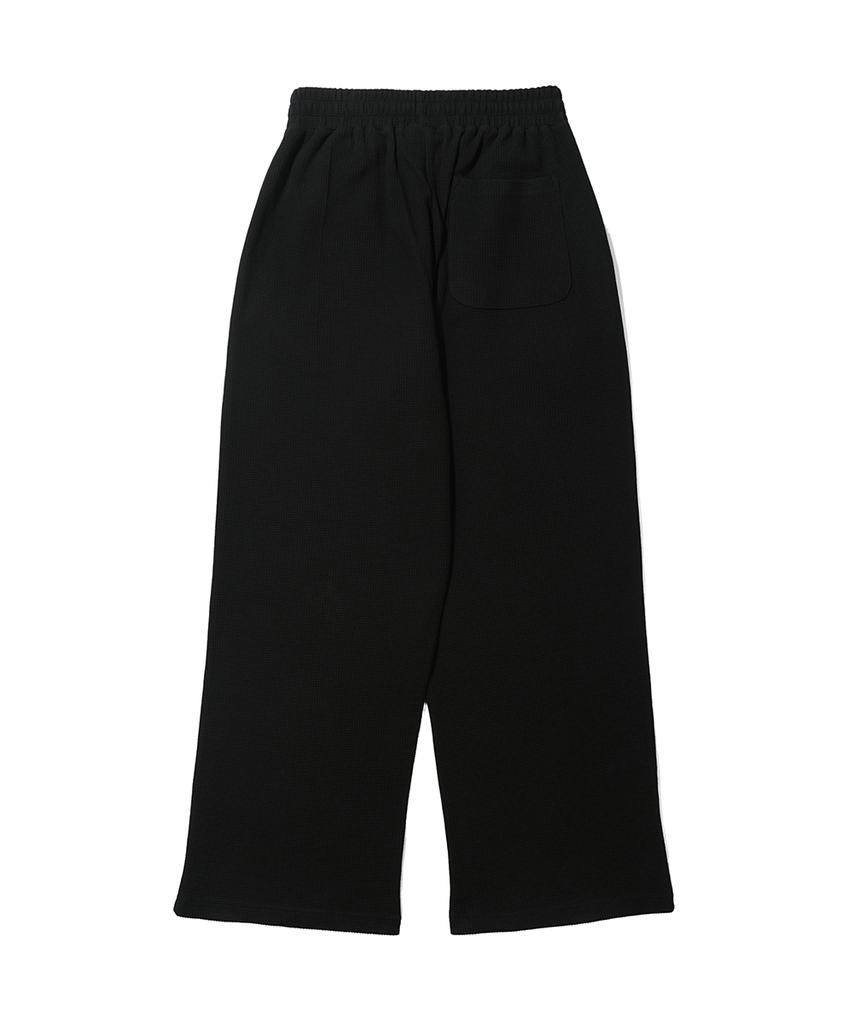 GAKKAI UNIONS Kasia Waffle Wide Pants Black