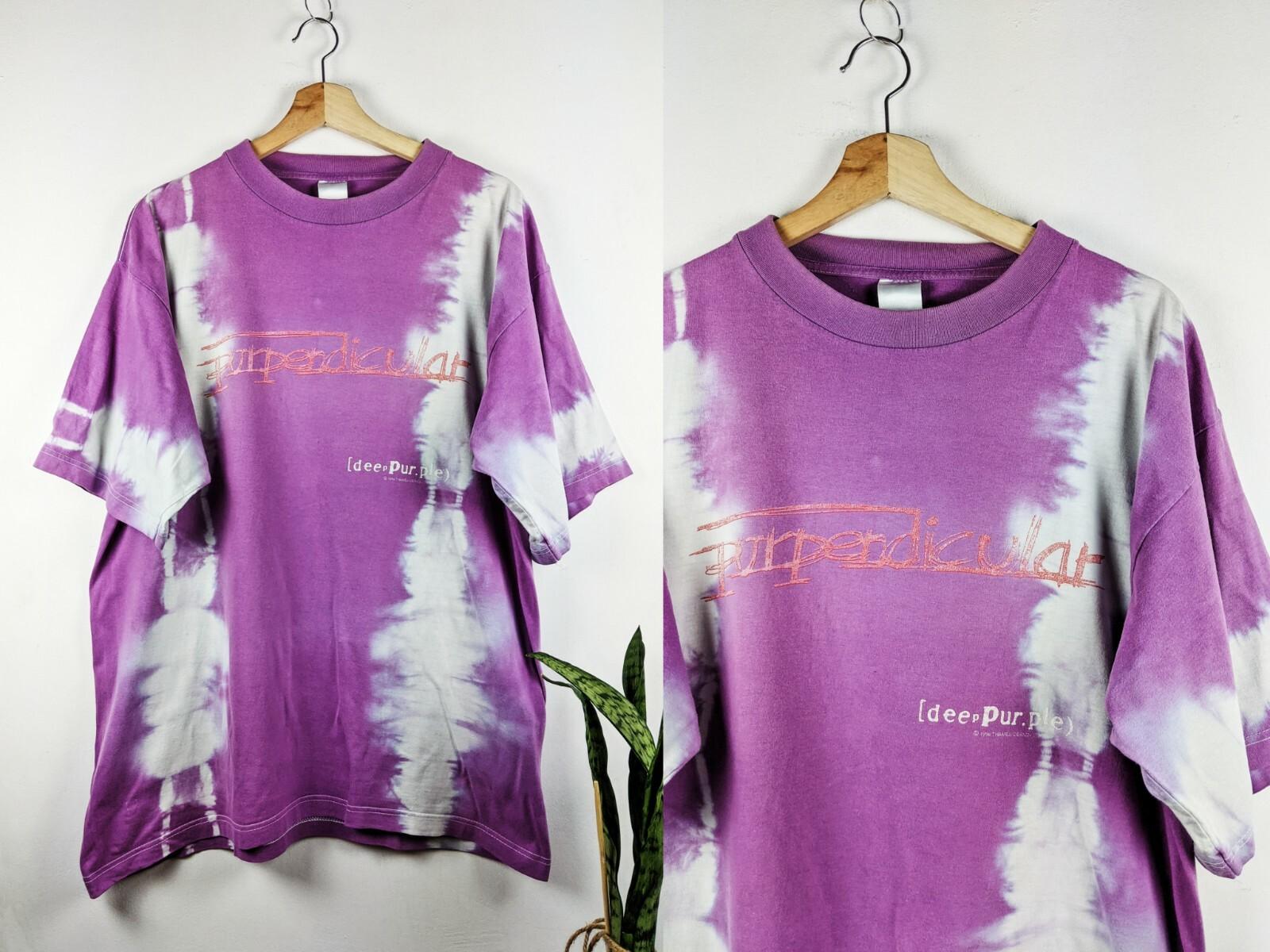 Vintage Deep Purple Purpendicular Merch 1996 Tie Dye S