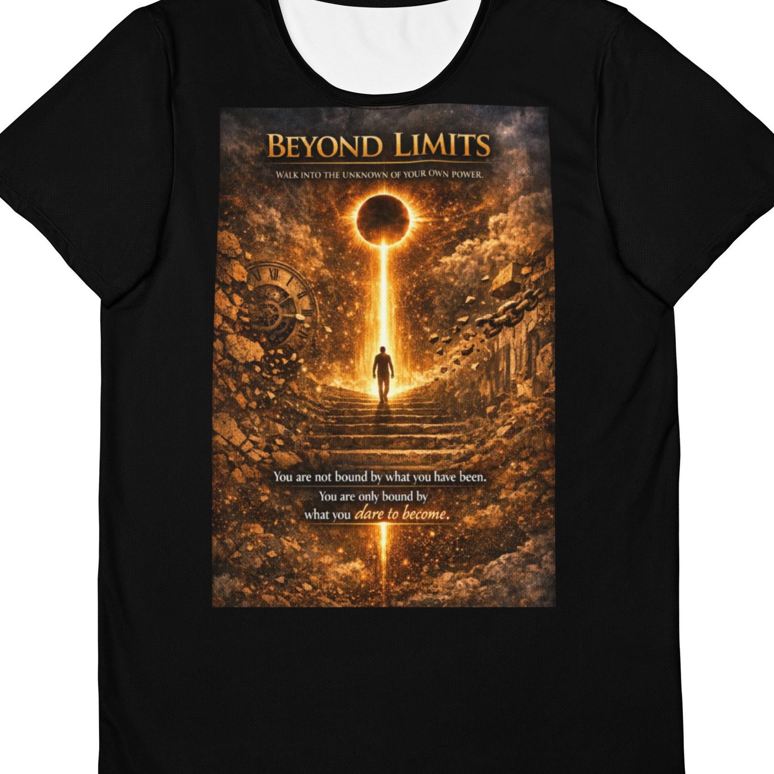 Graphic T-Shirt: BEYOND LIMITS „Walk into the unknown of your own power.” S