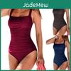 Costumi da bagno Interi Donna Colore Solido Sexy Costumi da bagno Estate Spiaggia Costume da bagno