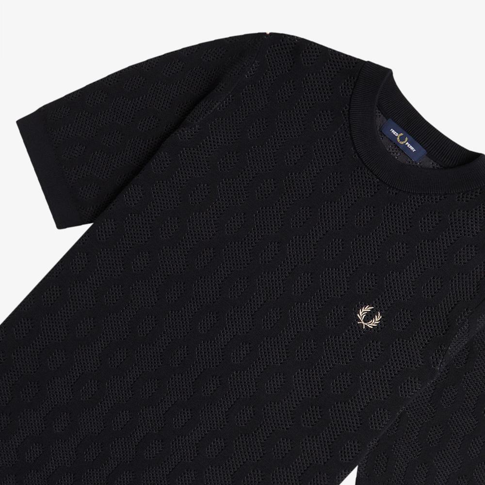 Fred Perry [Sharp] Open Knit T-Shirt (102) Afpm2417622-102