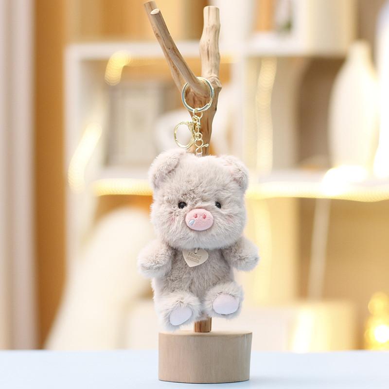 Süßes Schwein Plüschtier Mit Schlüsselanhänger Für Taschenzubehör Und Sammlerdekor