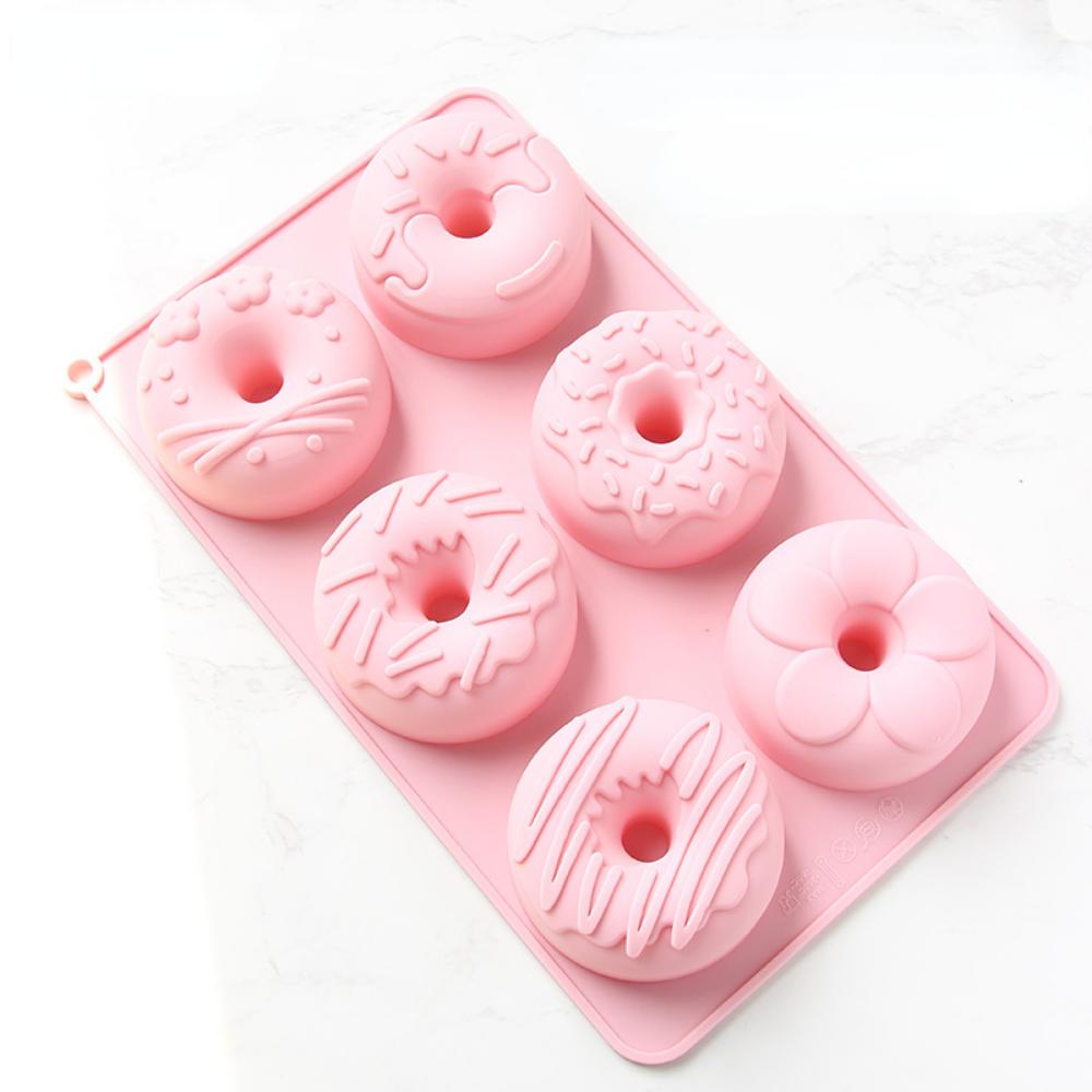 Donuts Rice Cake Cake Pudding Baby Food High Temperature Resistant Silicone Mold Oven Can Be Steamed Baked