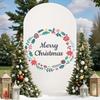 Temu Christmas Party Scene Elastic Fabric Arch Cover for Decorations and Photography