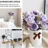Künstliche Blumen Hochzeit Braut Hält Strauß Haus Vase Festival Atmosphäre DIY Fotografie Dekoration Venus Rose