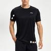 Li Ning Customizable Training Series Floral Print Logo Quick-Dry Ice Silk Sports Short Sleeve T-Shirt Unisex Tops Black ATSS463-1(TEAM702-3.4.9)