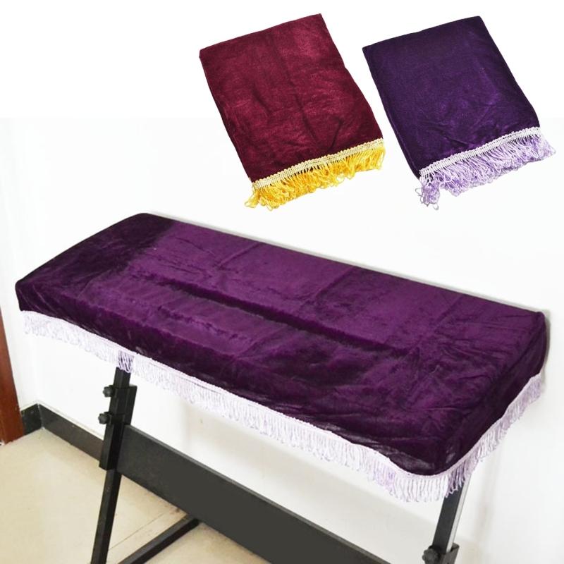 Soft Fit Dust Cover for 61 Key Electronic Keyboards with All Brands Velvet Material Protects from Dust and Moisture