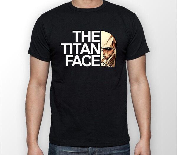 

Титан Face Attack On Titan Аниме футболка футболка унисекс S