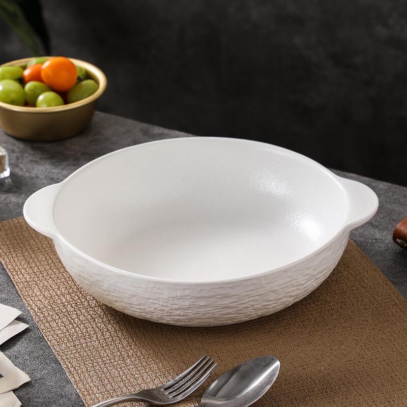Zhishi Japanese Style Rock Pattern Ceramic Serving Bowl