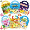 3 Stück Kinder Wiederverwendbare Gelee-Aufkleber Spielzeug Tier Ozean Cartoon Aufkleber Tragbar DIY Einfügen Bücher Aufkleber Spielzeug Geschenke für Kinder
