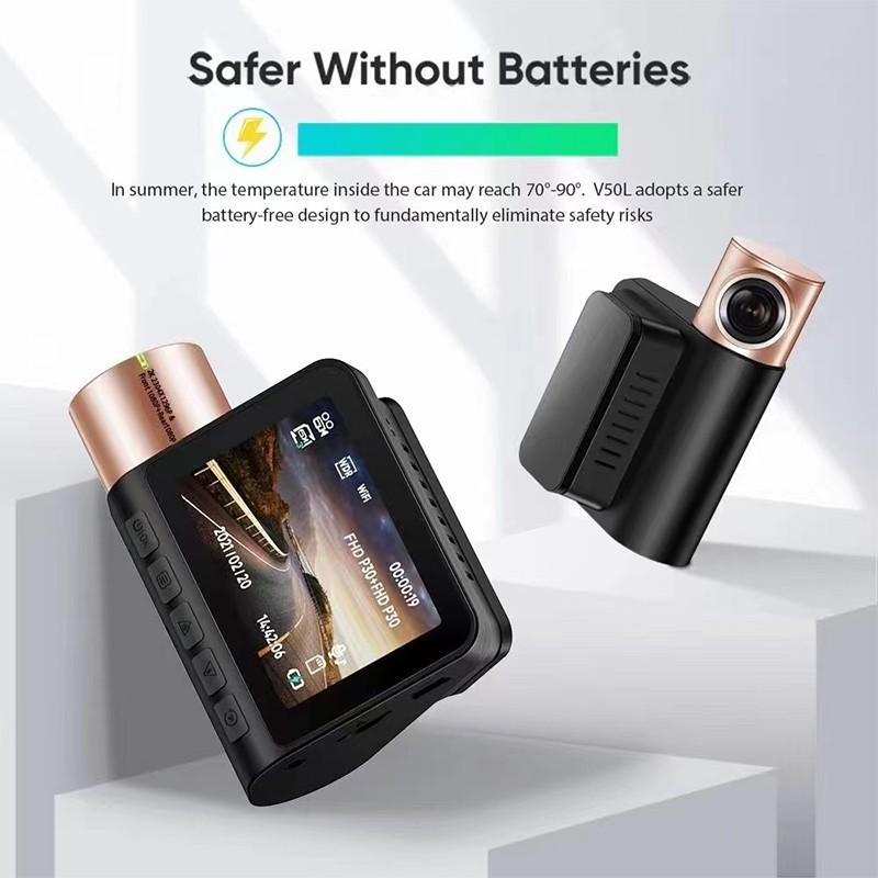 WIFI Interconnection 2K Car Driving Recorder G-Sensor Dash Cam Supports 24H Parking Monitoring Mobile Phone