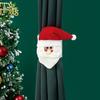 Christmas Creative Curtain Buckle Cartoon Santa Claus Snowman Elk Window Holdbacks for Drapery