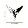 Wrought Iron Angel Devil Wall Decor Minimalist Home Art