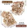 Ury 3D Wooden Puzzle Marble Run Set Track Device Mechanical Manual Model Science High Difficulty Maze Ball Assembly Toy