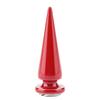 10 Pcs Metal Spike Rivets and Studs Screw Back for DIY Leather Craft (Red)